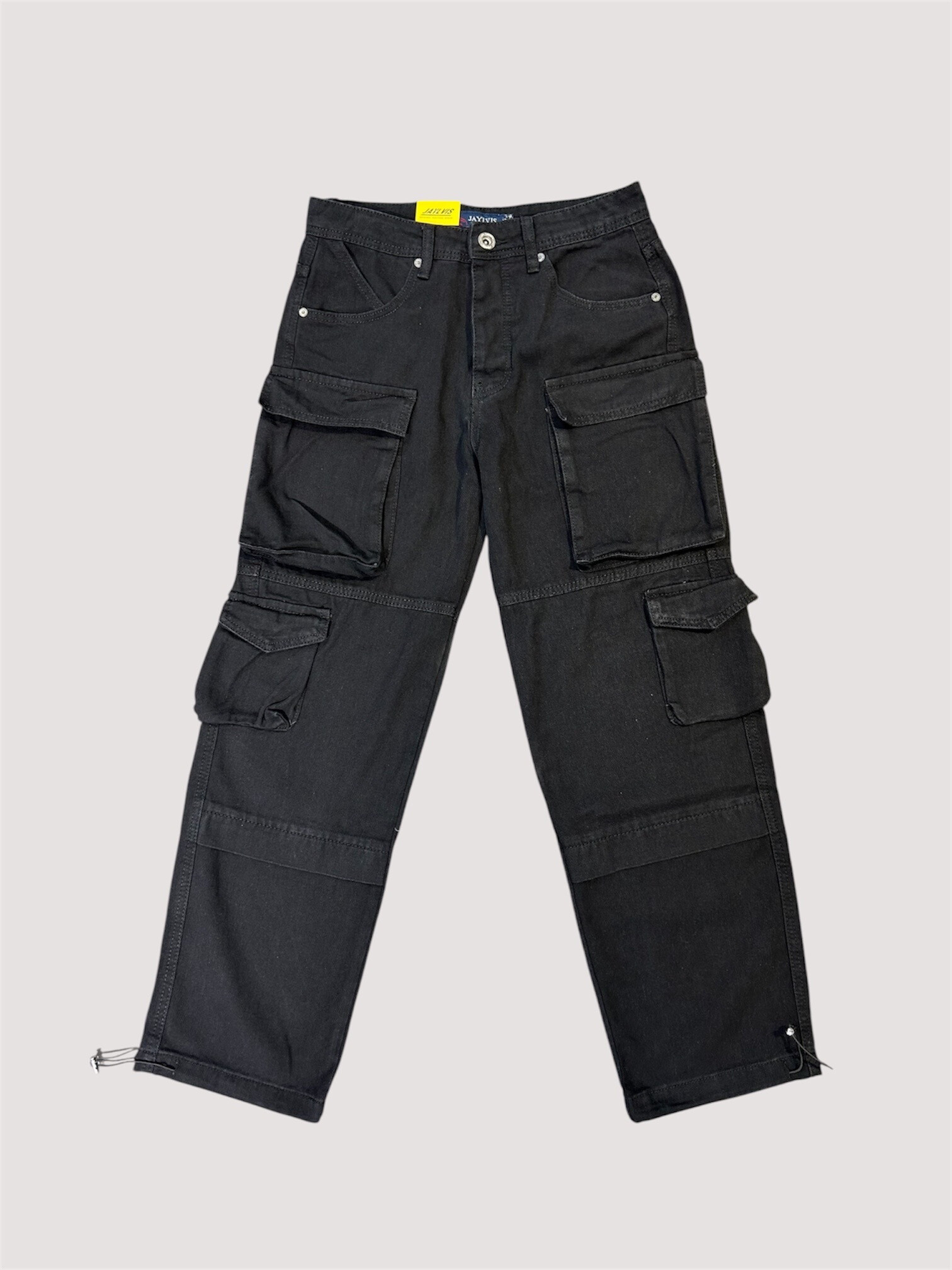 Wholesaler Jaylvis - Multi pocket black cargo jeans