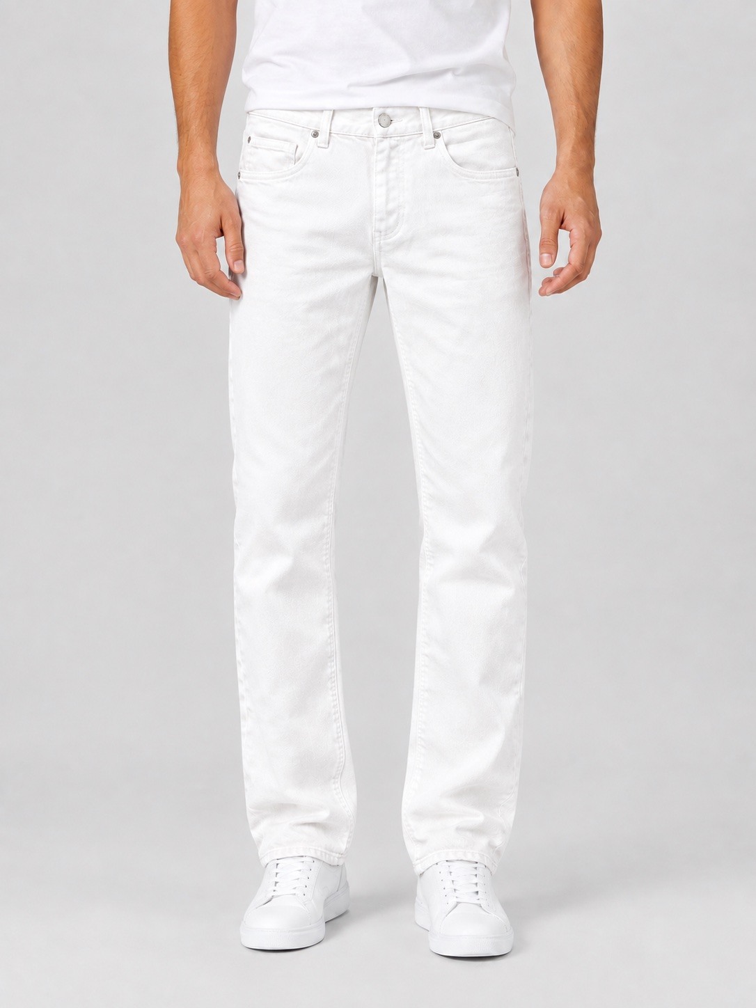 Grossiste Jaylvis - JEAN blanc Uni Coupe Regular et Stretch