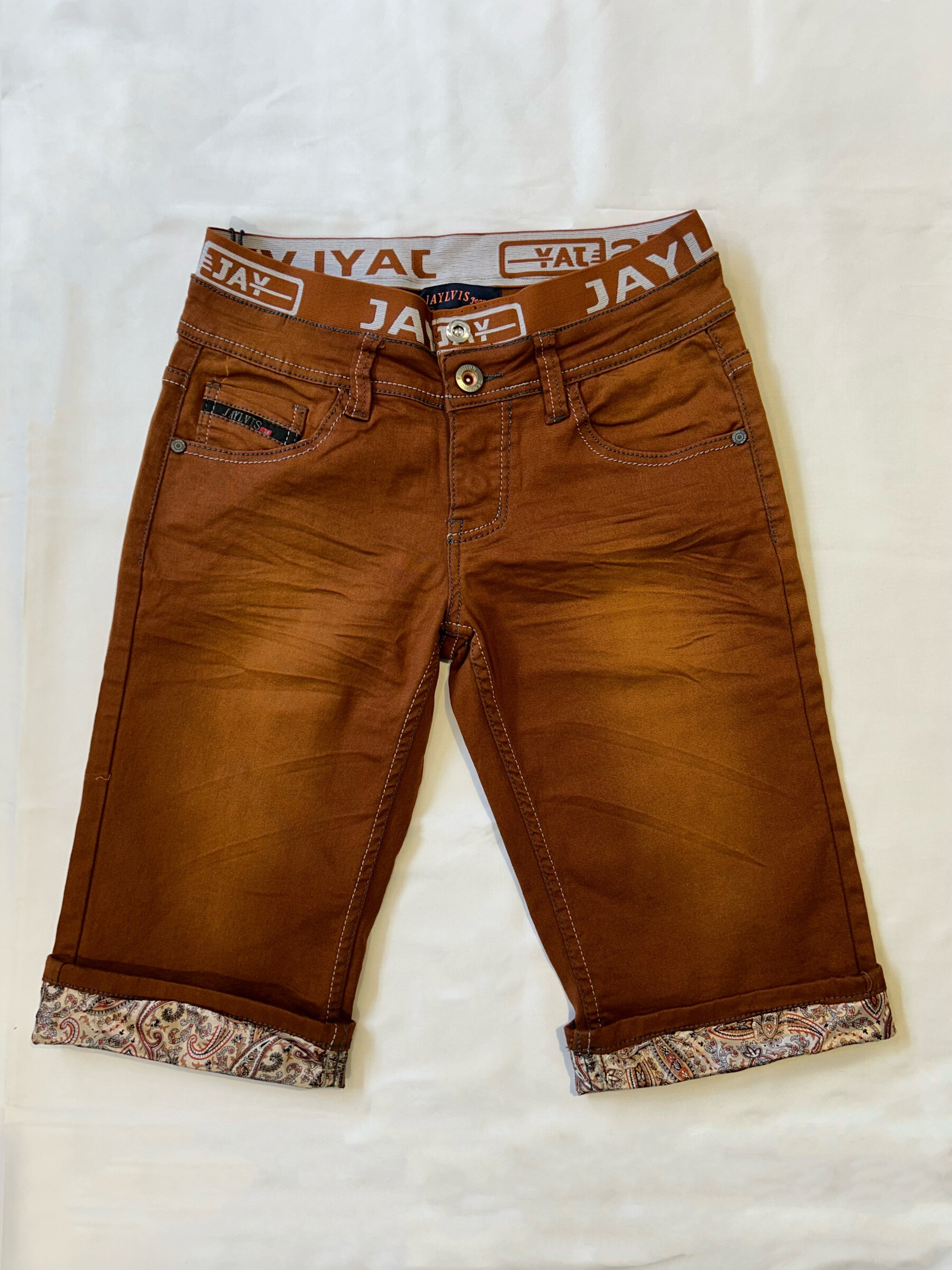 Grossiste Jaylvis - Short jeans marron