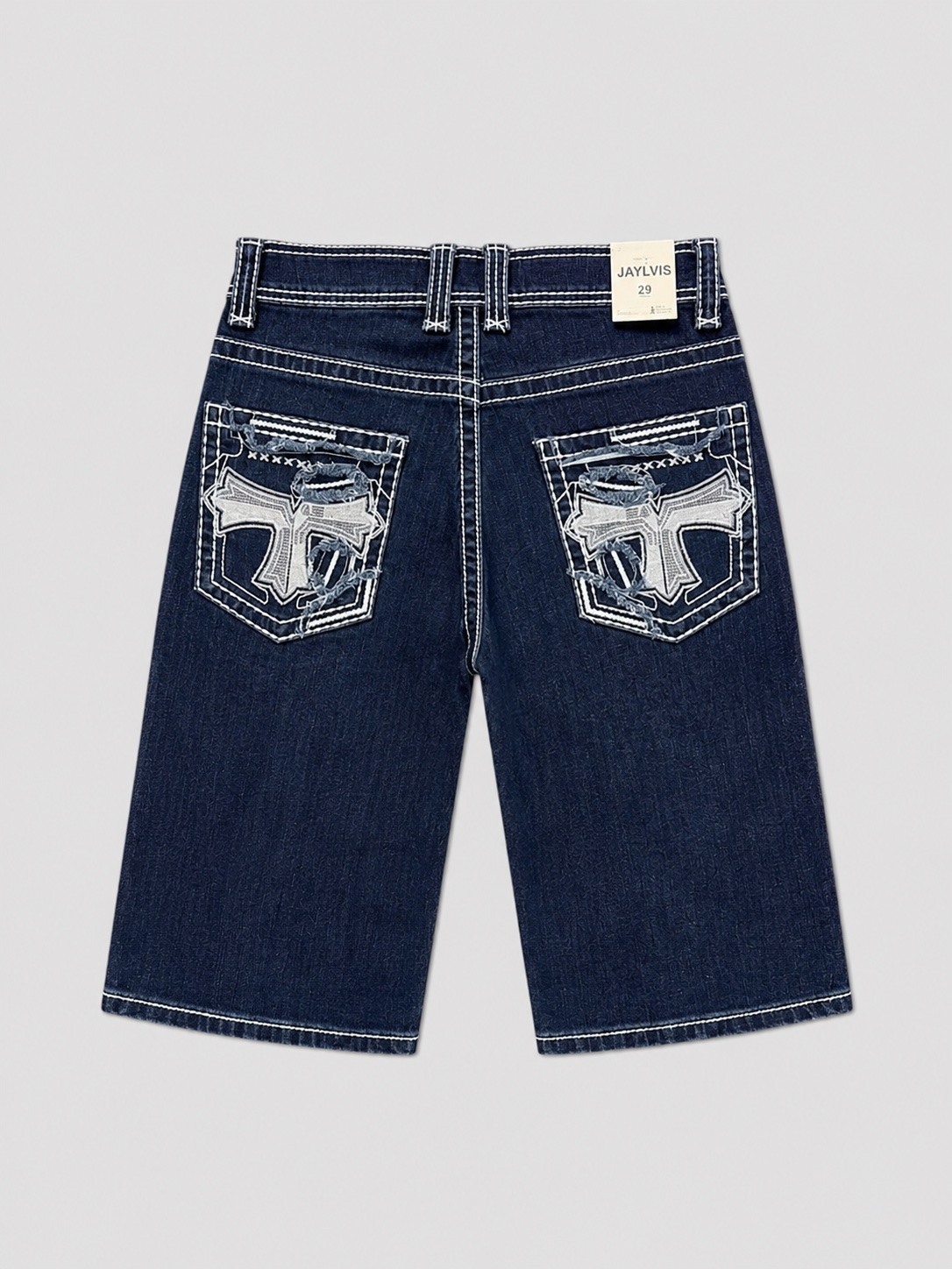 Großhändler Jaylvis - Black Jeans Shorts