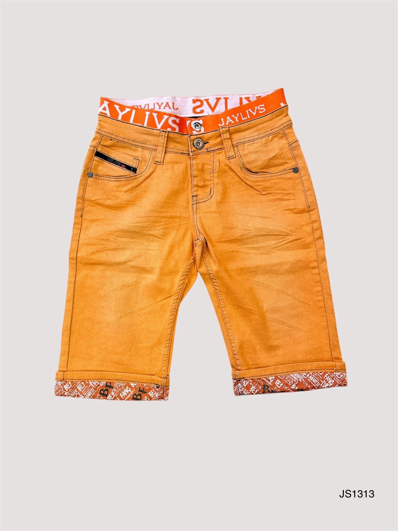 Mayorista Jaylvis - Estiramiento de jeans azules con problemas