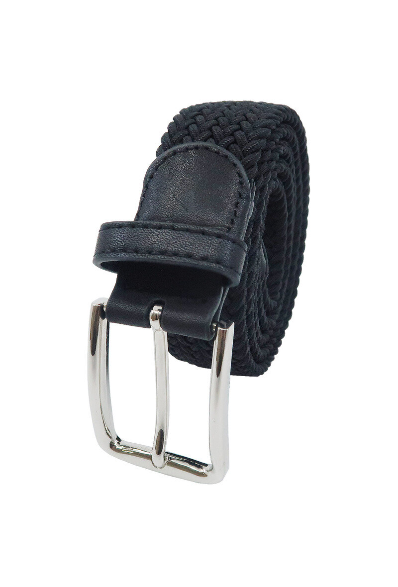 Wholesaler JCL - elastic braided belt with full grain leather tips