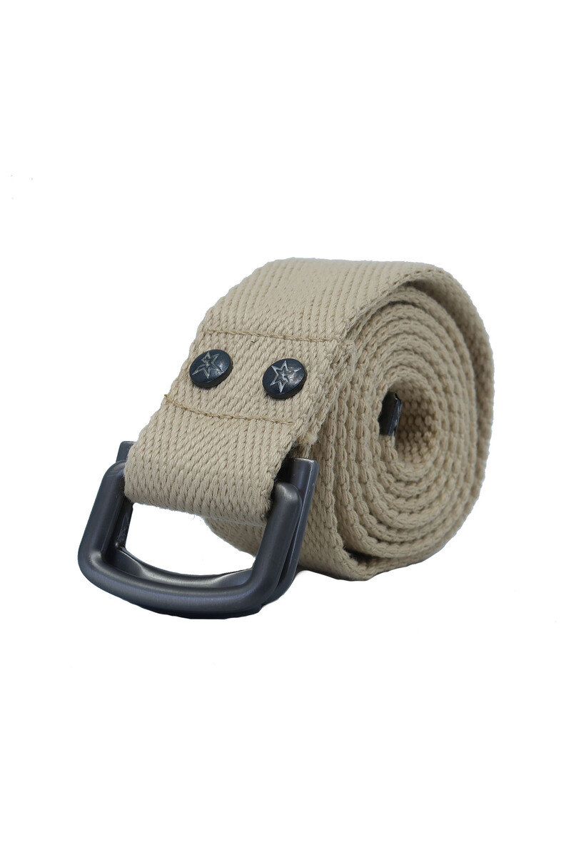 Grossiste JCL - Ceintule sangle militaire en toile double anneaux