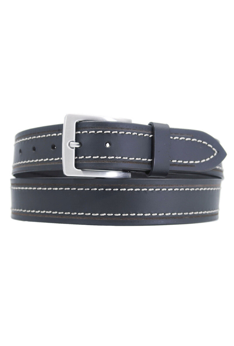 Grossiste JCL - Ceinturon large  en cuir de buffle "veau gras"