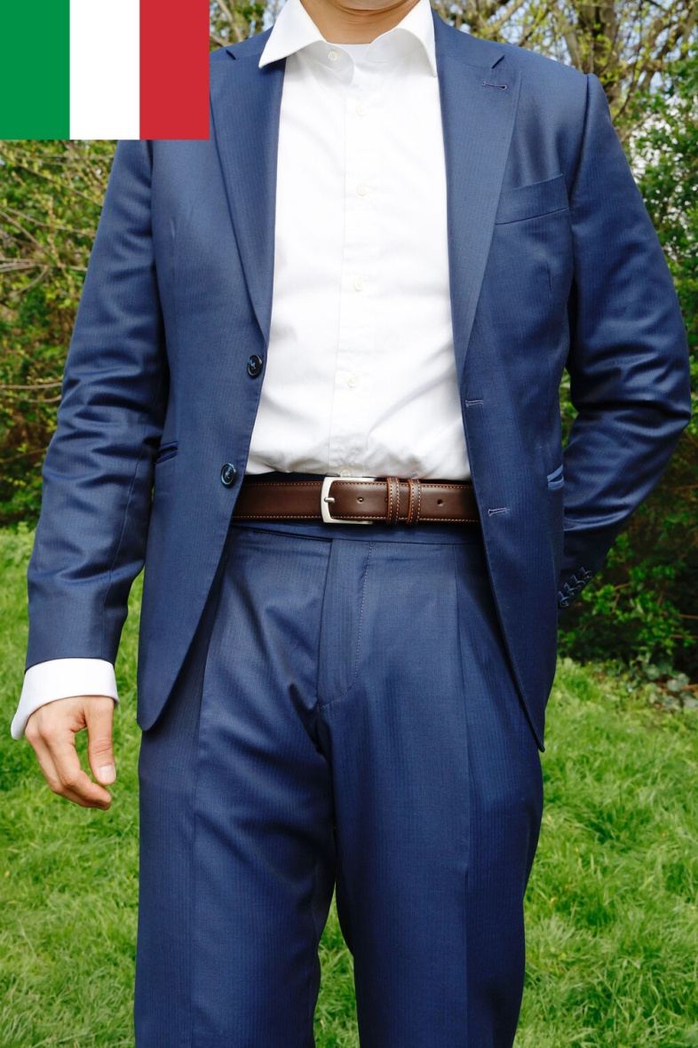 Grossiste JCL - Ceinture en cuir de vachette fabrication italienne ajustable 35mm de large
