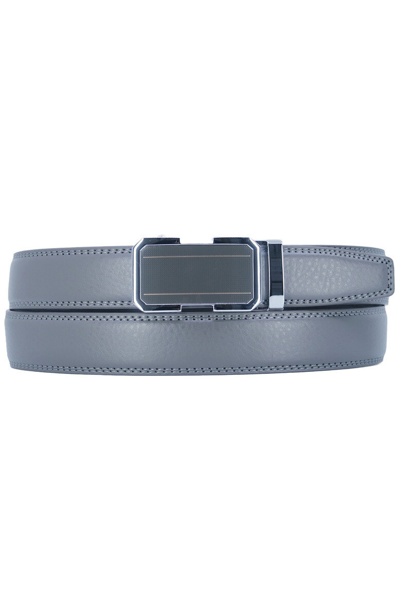 Grossiste JCL - Ceinture automatique sans trous croute de cuir de vachette ajustable 30mm