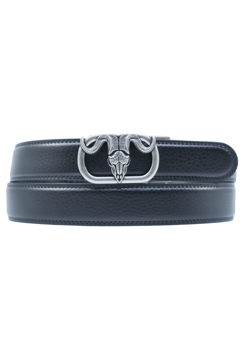 Grossiste JCL - Ceinture automatique sans trous croute de cuir de vachette ajustable 35mm