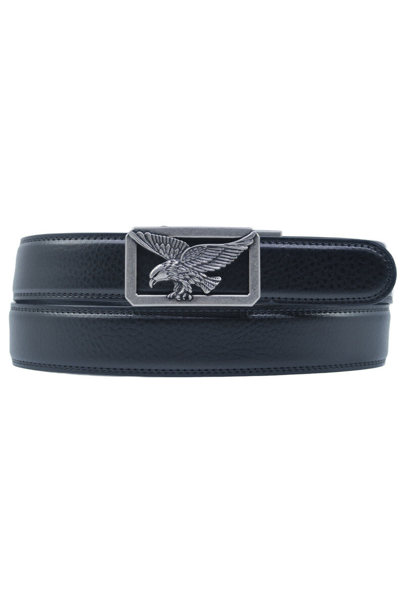 Grossiste JCL - Ceinture automatique sans trous croute de cuir de vachette ajustable 35mm