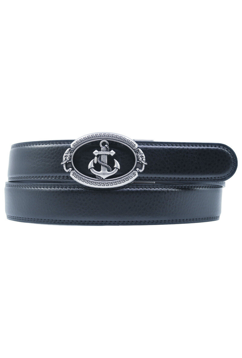 Grossiste JCL - Ceinture automatique sans trous croute de cuir de vachette ajustable 35mm