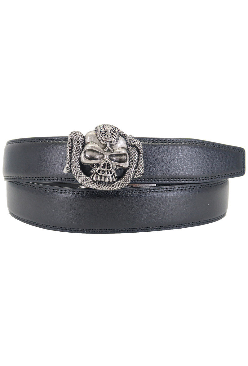 Wholesaler JCL - Automatic belt without holes in genuine cow leather 35mm width