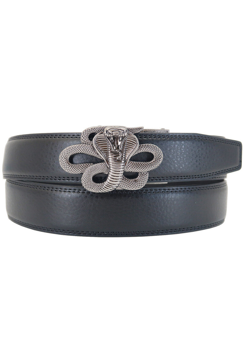Grossiste JCL - Ceinture automatique sans trous croute de cuir de vachette ajustable 35mm