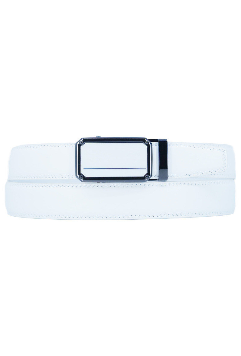 Grossiste JCL - Ceinture automatique sans trous croute de cuir de vachette ajustable 30mm