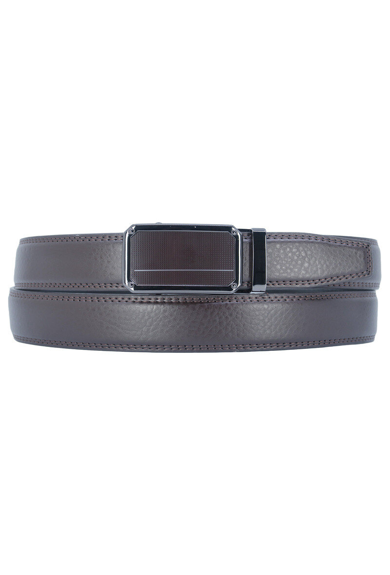 Grossiste JCL - Ceinture automatique sans trous croute de cuir de vachette ajustable 30mm