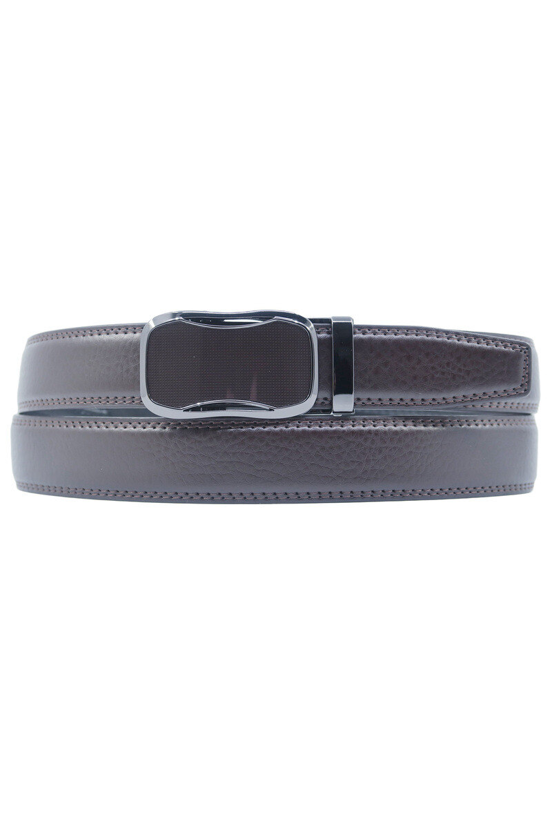 Grossiste JCL - Ceinture automatique sans trous croute de cuir de vachette ajustable 30mm