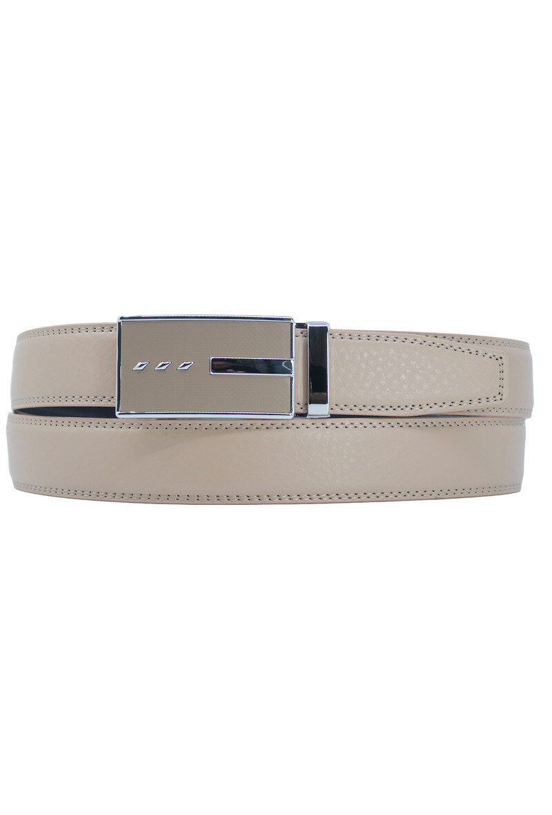 Grossiste JCL - Ceinture automatique sans trous croute de cuir de vachette ajustable 30mm