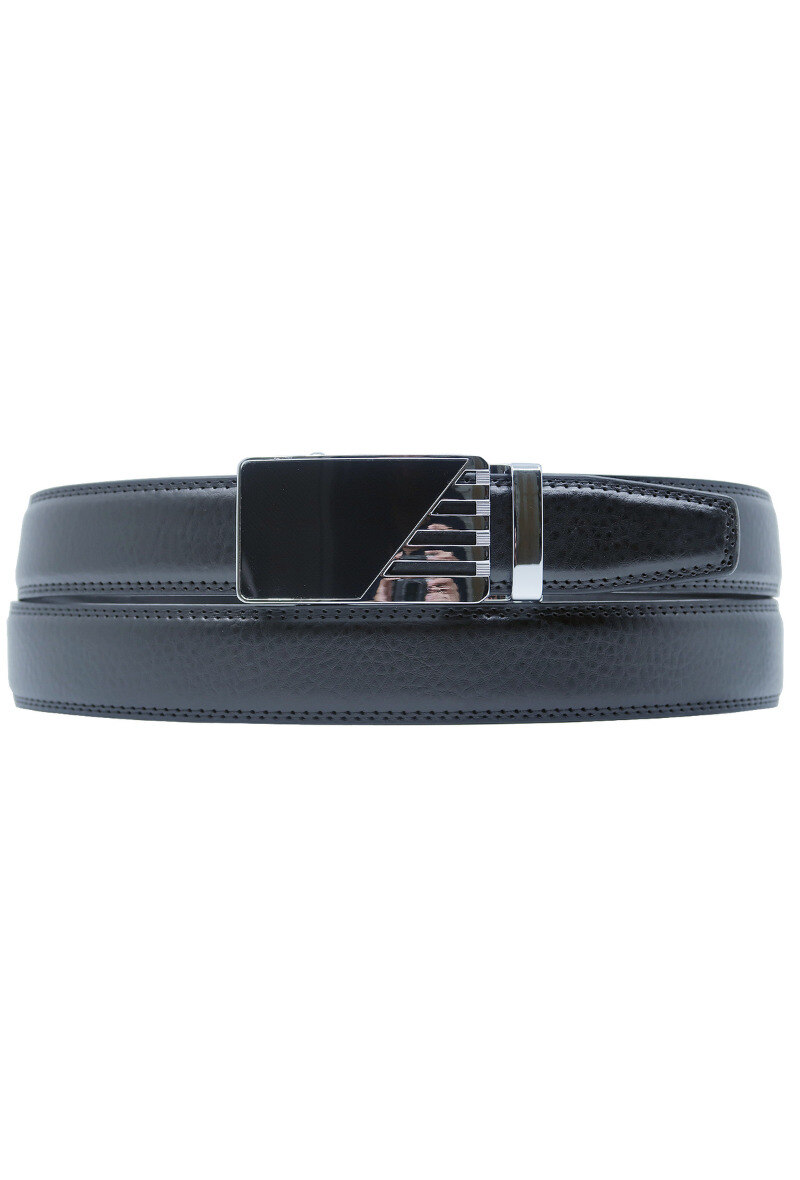 Grossiste JCL - Ceinture automatique sans trous croute de cuir de vachette ajustable 30mm