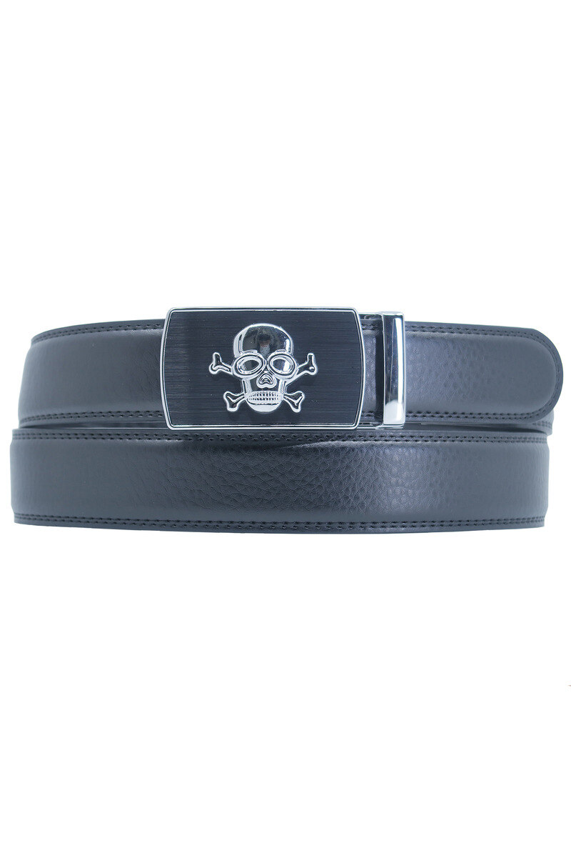 Grossiste JCL - Ceinture automatique sans trous croute de cuir de vachette ajustable 35mm
