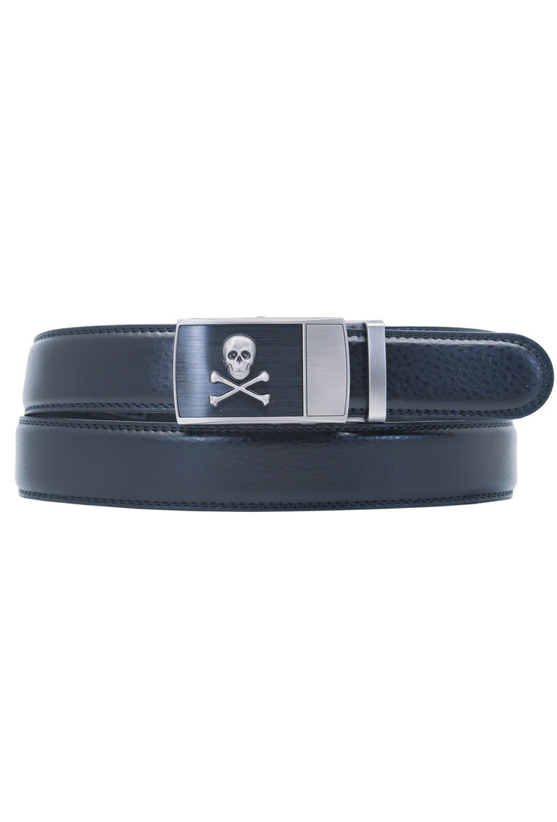 Grossiste JCL - Ceinture automatique sans trous croute de cuir de vachette ajustable 35mm
