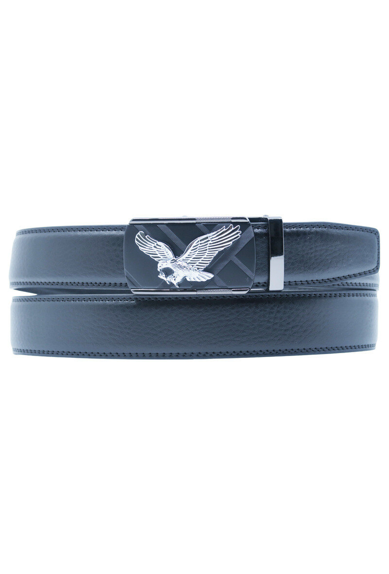 Grossiste JCL - Ceinture automatique sans trous croute de cuir de vachette ajustable 35mm