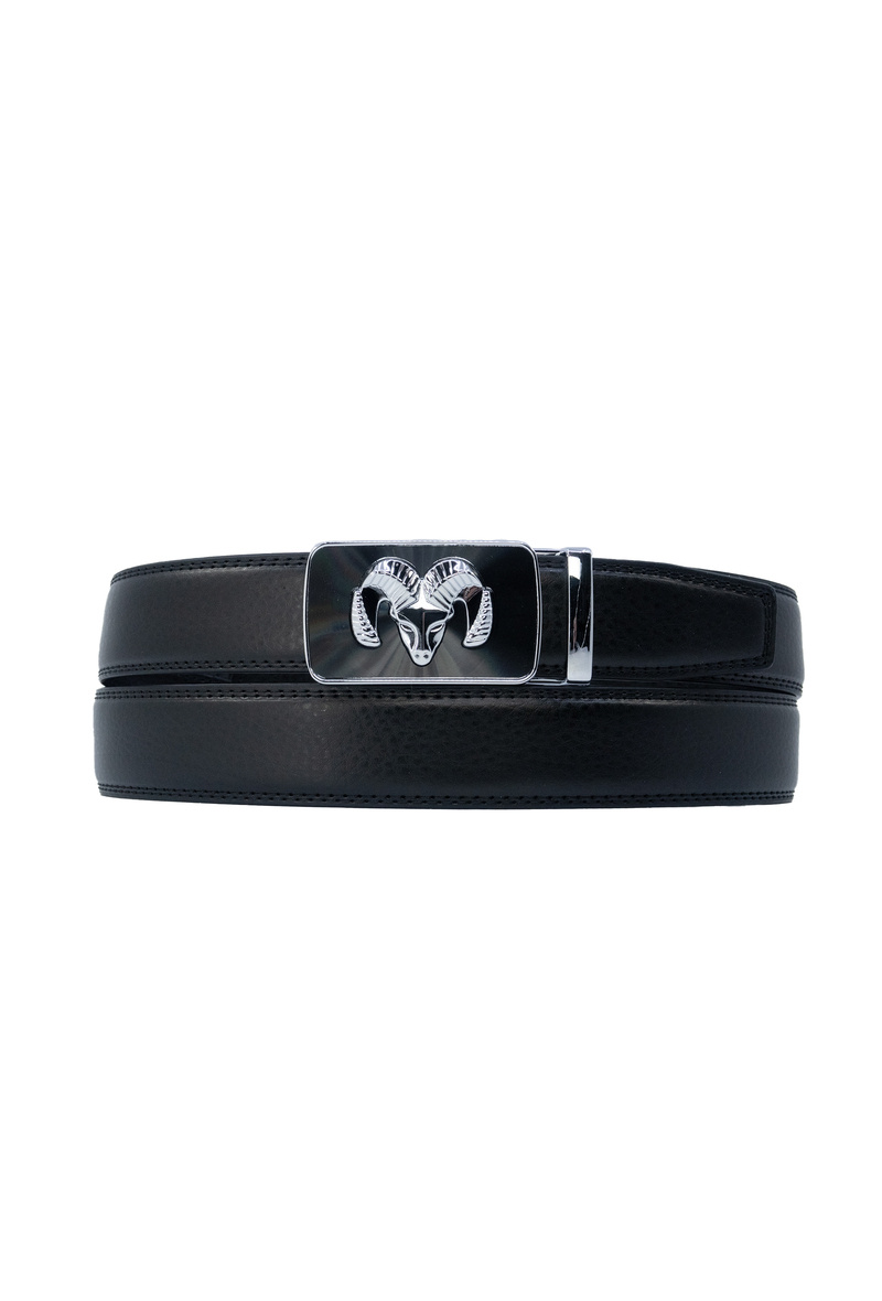 Wholesaler JCL - Automatic belt without holes in genuine cow leather 35mm width