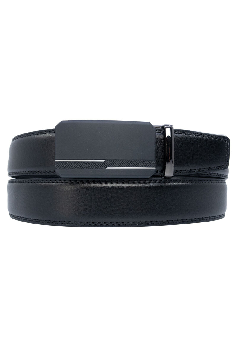 Grossiste JCL - Ceinture automatique sans trous croute de cuir de vachette ajustable 35mm
