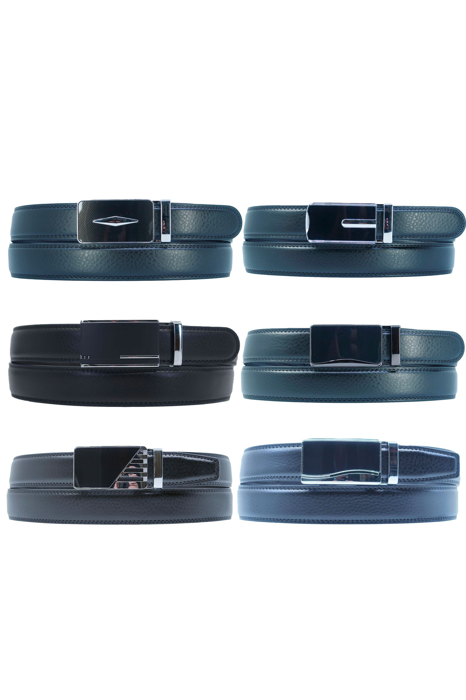 Wholesaler JCL - Automatic belt without holes split cowhide leather adjustable 30mm
