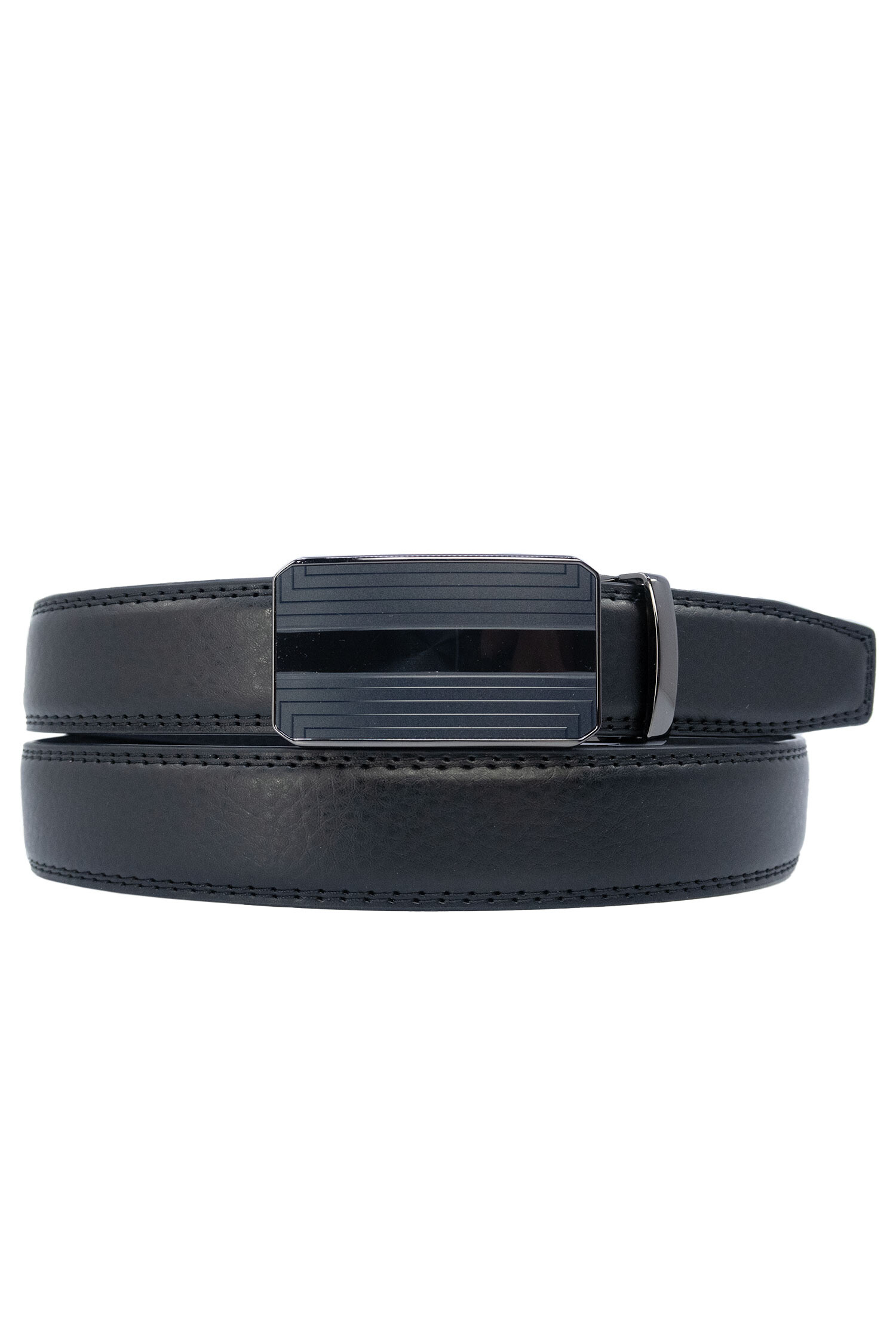 Grossiste JCL - Ceinture automatique sans trous croute de cuir de vachette ajustable 30mm