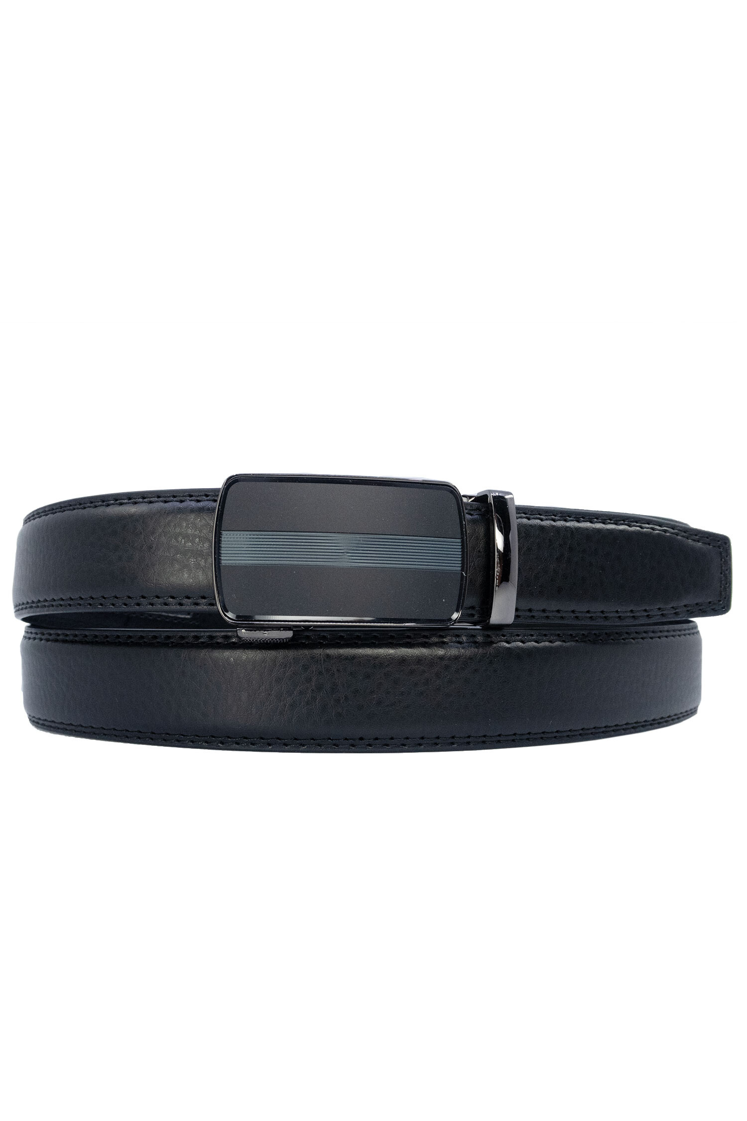 Grossiste JCL - Ceinture automatique sans trous croute de cuir de vachette ajustable 30mm