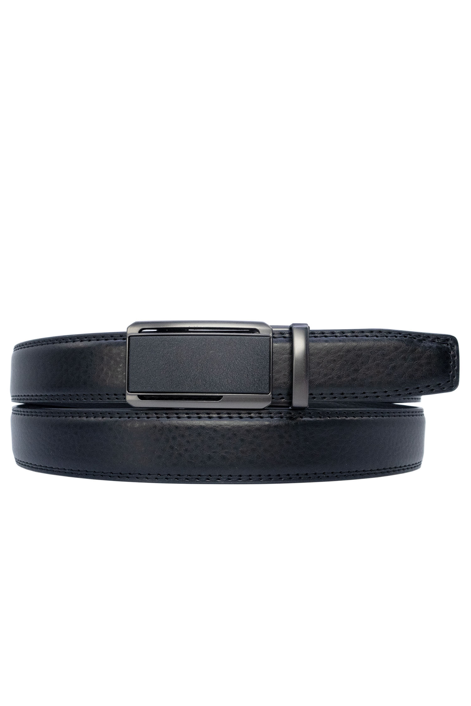 Grossiste JCL - Ceinture automatique sans trous croute de cuir de vachette ajustable 30mm