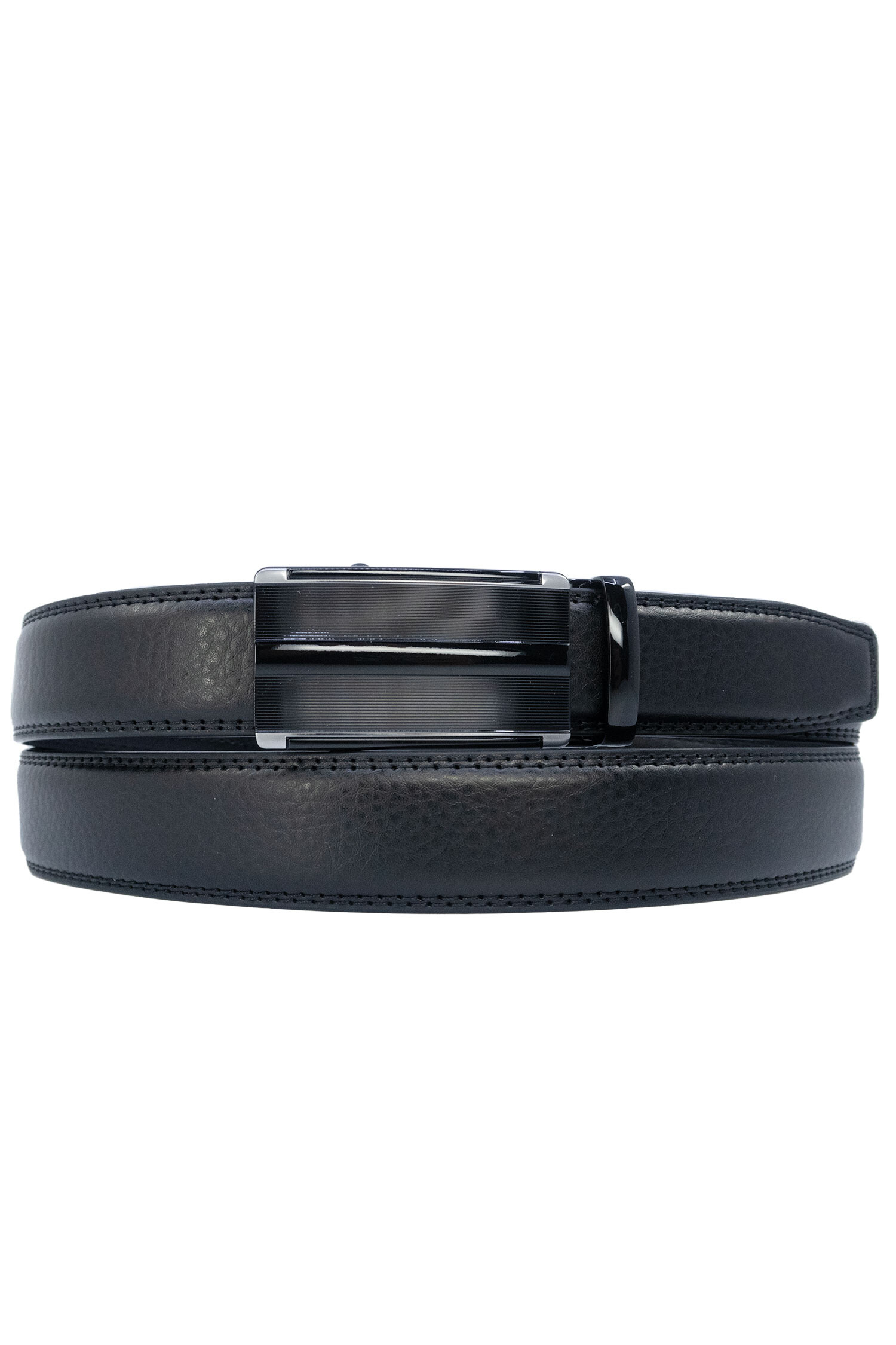 Grossiste JCL - Ceinture automatique sans trous croute de cuir de vachette ajustable 30mm
