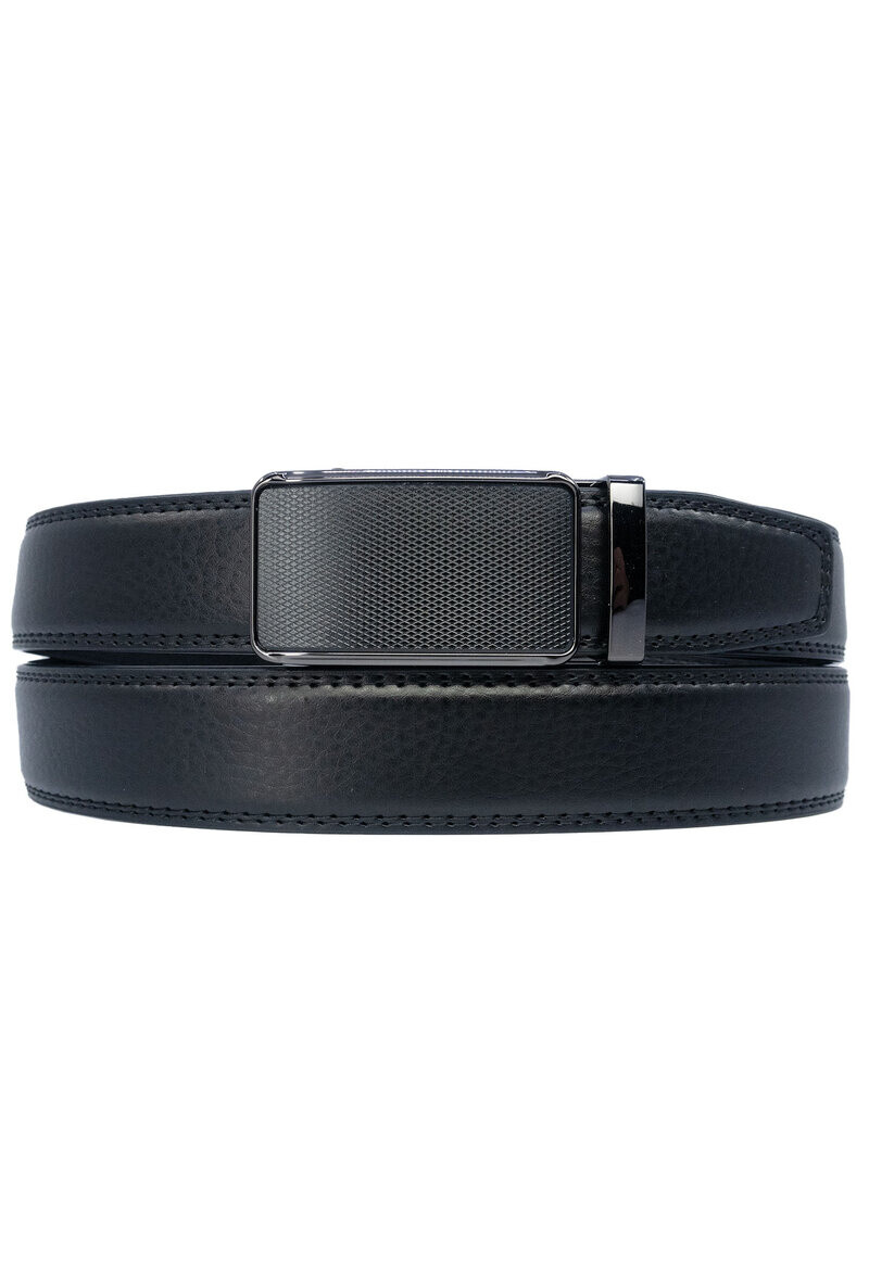 Grossiste JCL - Ceinture automatique sans trous croute de cuir de vachette ajustable 35mm