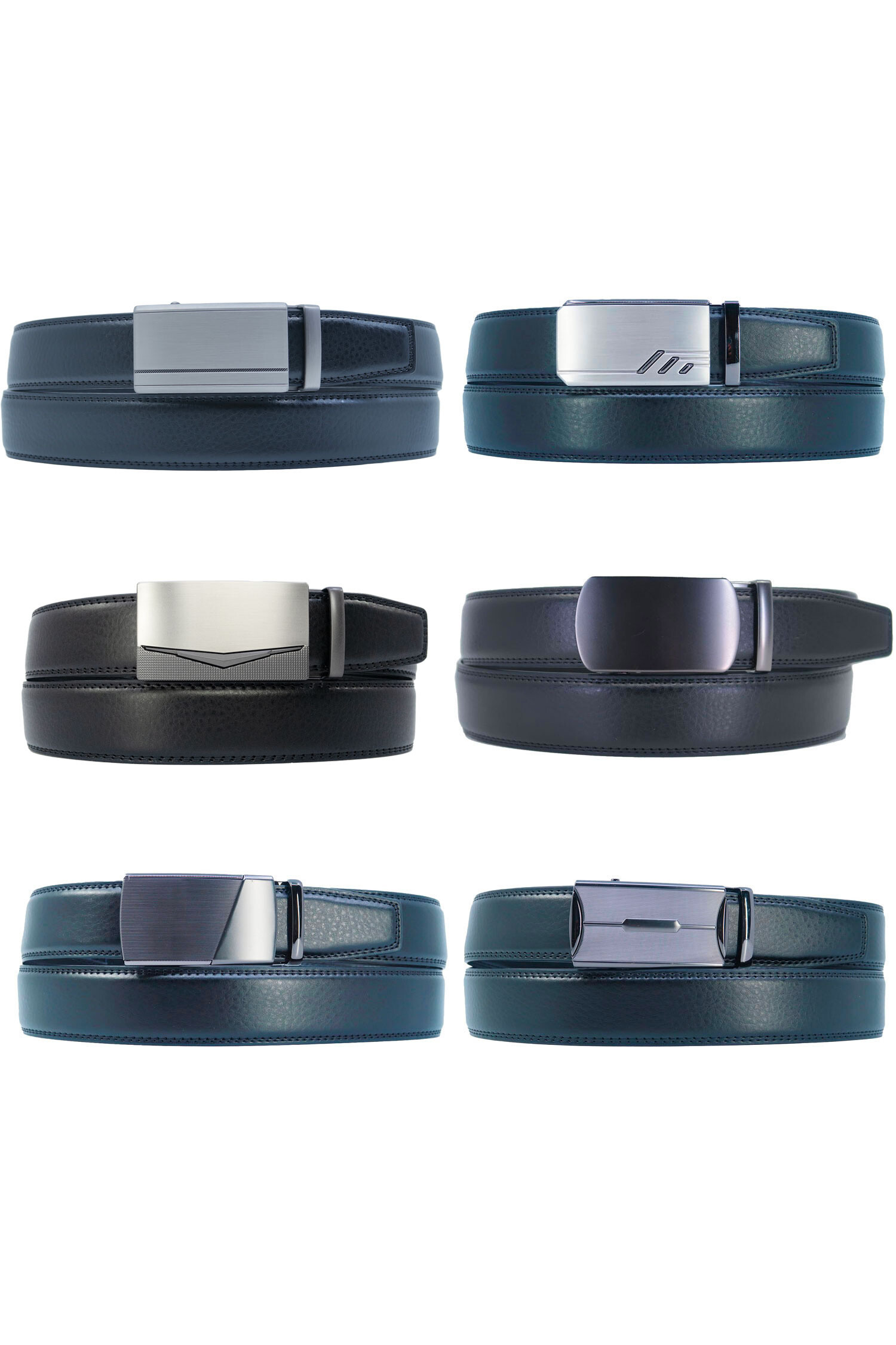 Wholesaler JCL - Automatic belt without holes split cowhide leather adjustable 30mm