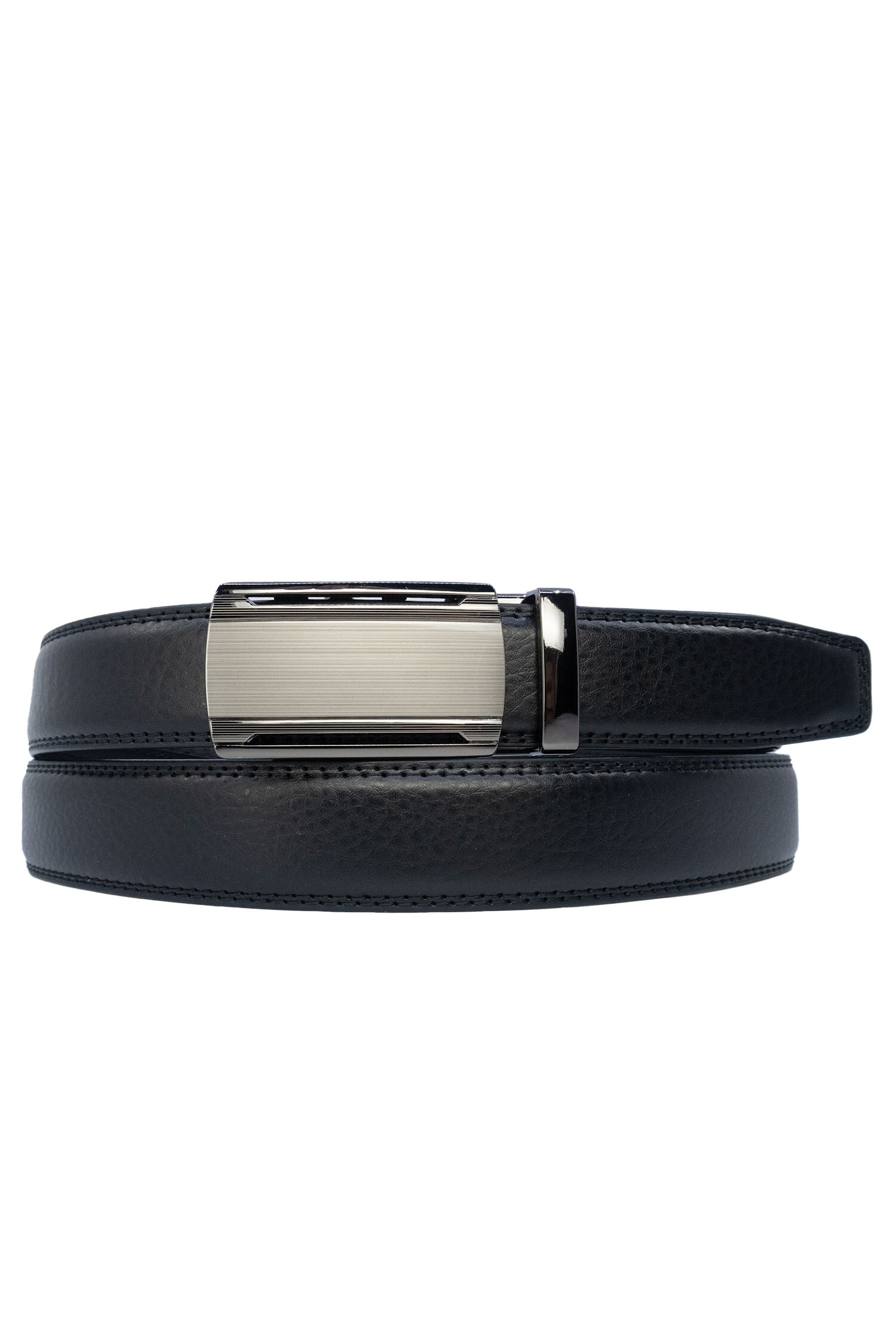 Grossiste JCL - Ceinture automatique sans trous croute de cuir de vachette ajustable 30mm