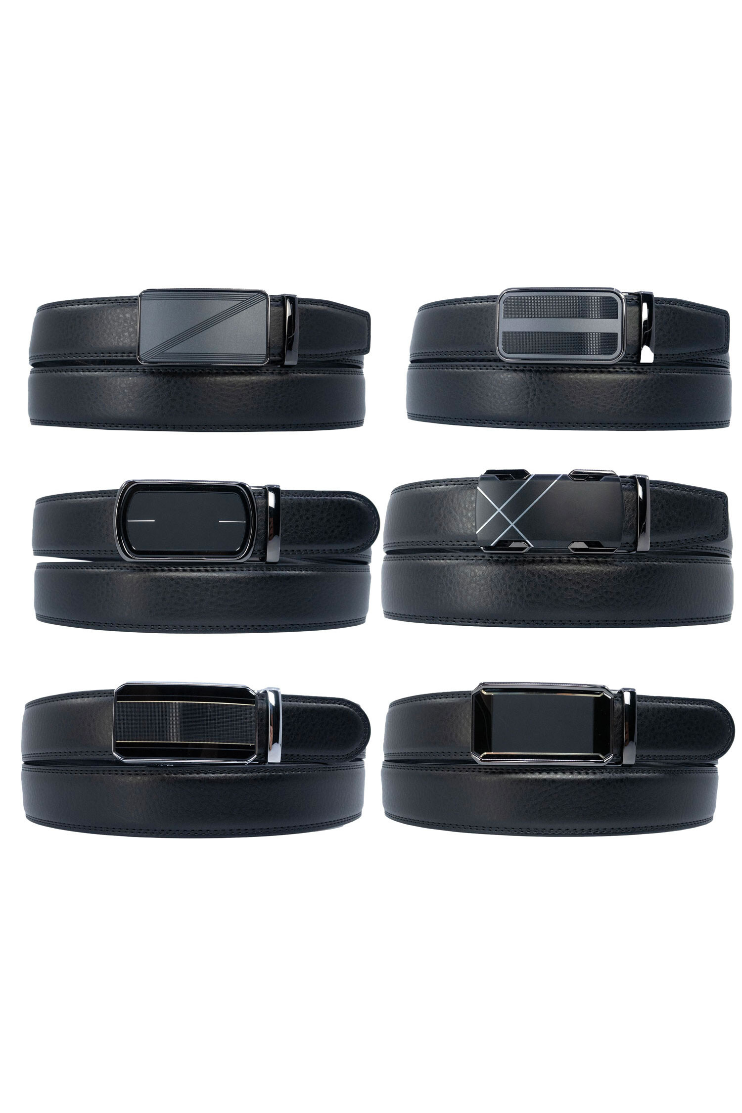 Wholesaler JCL - Automatic belt without holes split cowhide leather adjustable 30mm