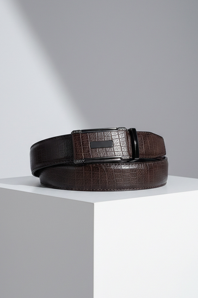 Wholesaler JCL - Men's automatic belt in synthetic material, 3.5 cm wide