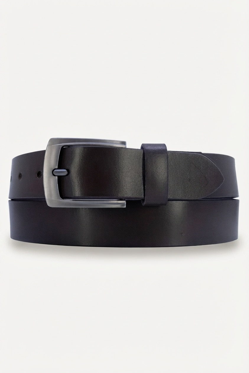 Grossiste JCL - Ceinture homme en croûte de cuir de vachette largeur 3,5 cm Fabriqué en Inde