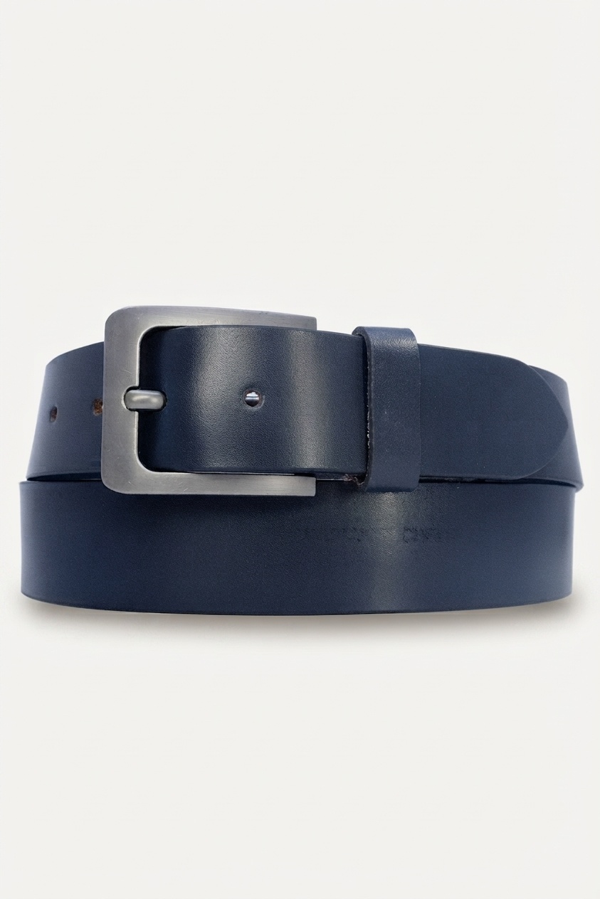 Grossiste JCL - Ceinture homme en croûte de cuir de vachette largeur 4 cm Fabriqué en Inde