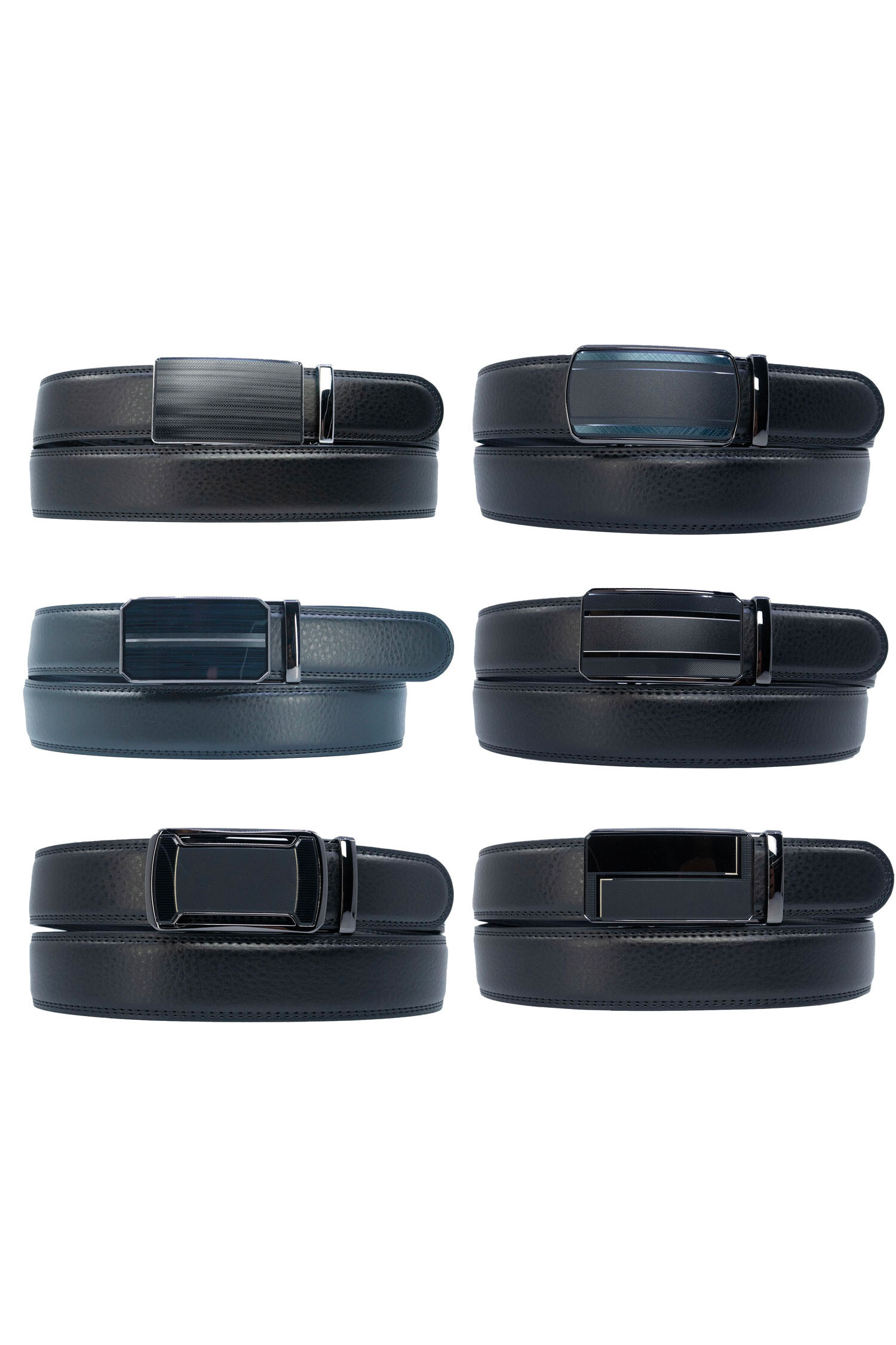 Wholesaler JCL - Automatic belt without holes split cowhide leather adjustable 30mm