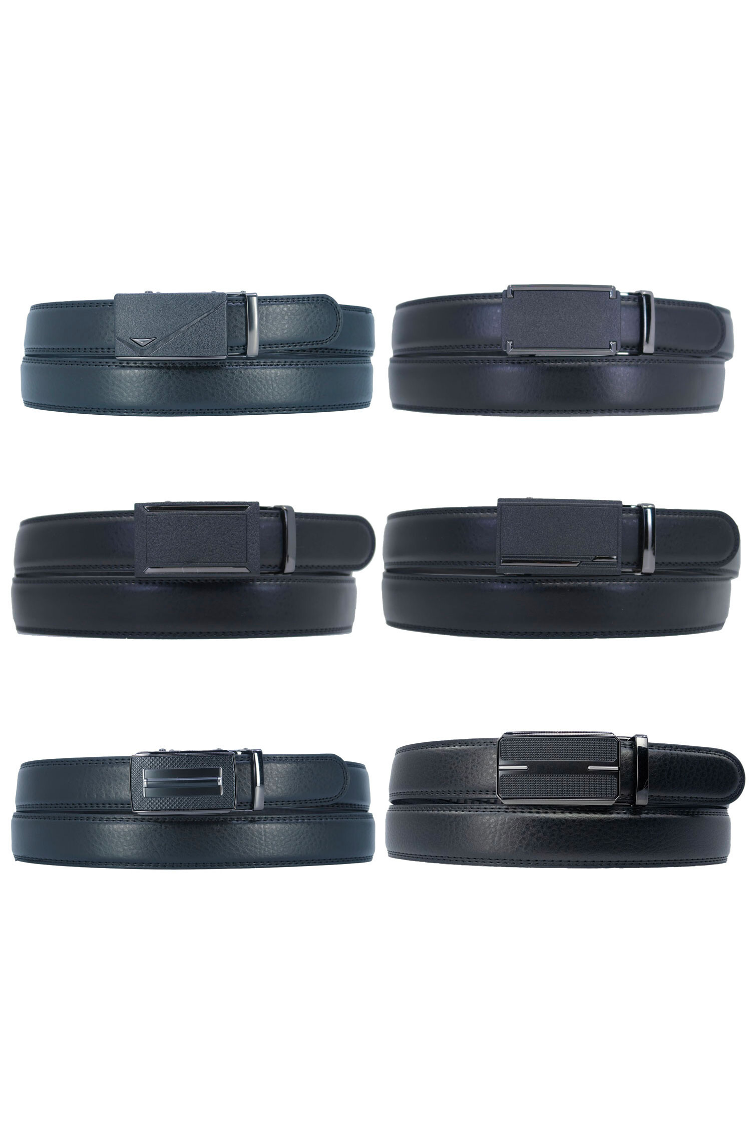 Wholesaler JCL - Automatic belt without holes split cowhide leather adjustable 30mm