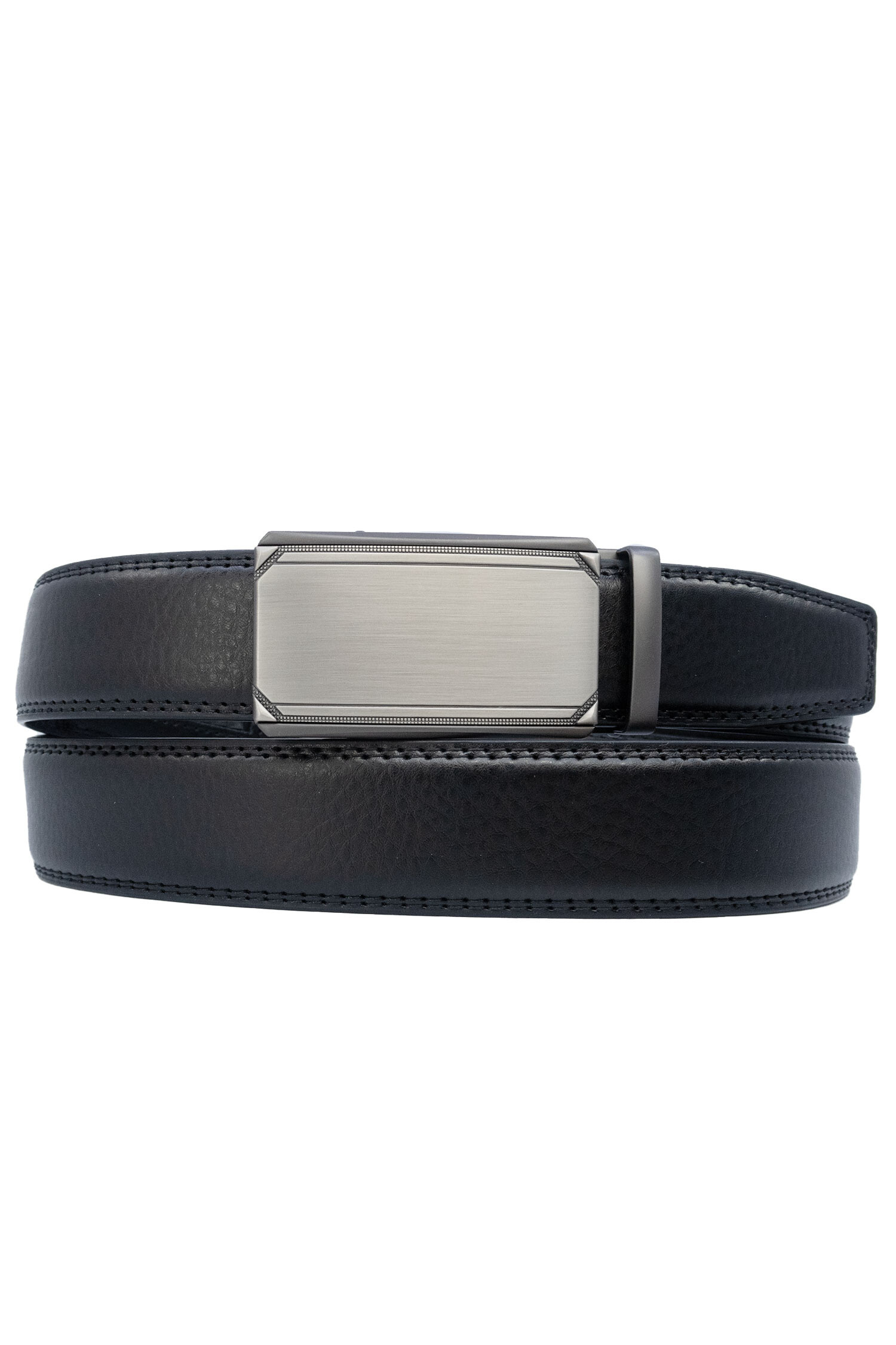 Grossiste JCL - Ceinture automatique sans trous croute de cuir de vachette ajustable 35mm
