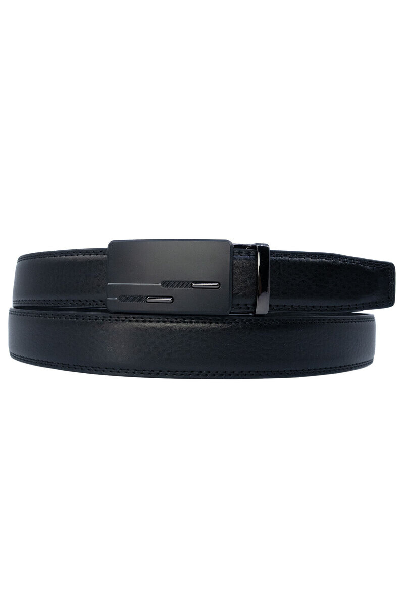 Grossiste JCL - Ceinture automatique sans trous croute de cuir de vachette ajustable 30mm