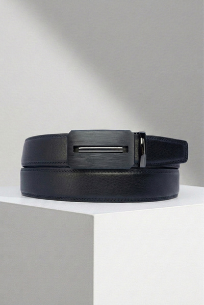 Mayorista JCL - Cinturón automático para hombre sin agujeros, 35 mm de ancho, de cuero de vaca Mayorista JCL - Cinturón automático para hombre sin agujeros, 35 mm de ancho, de cuero de vaca