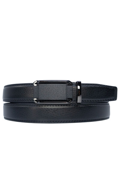 Grossiste JCL - Ceinture automatique sans trous croute de cuir de vachette ajustable 30mm Grossiste JCL - Ceinture automatique sans trous croute de cuir de vachette ajustable 30mm