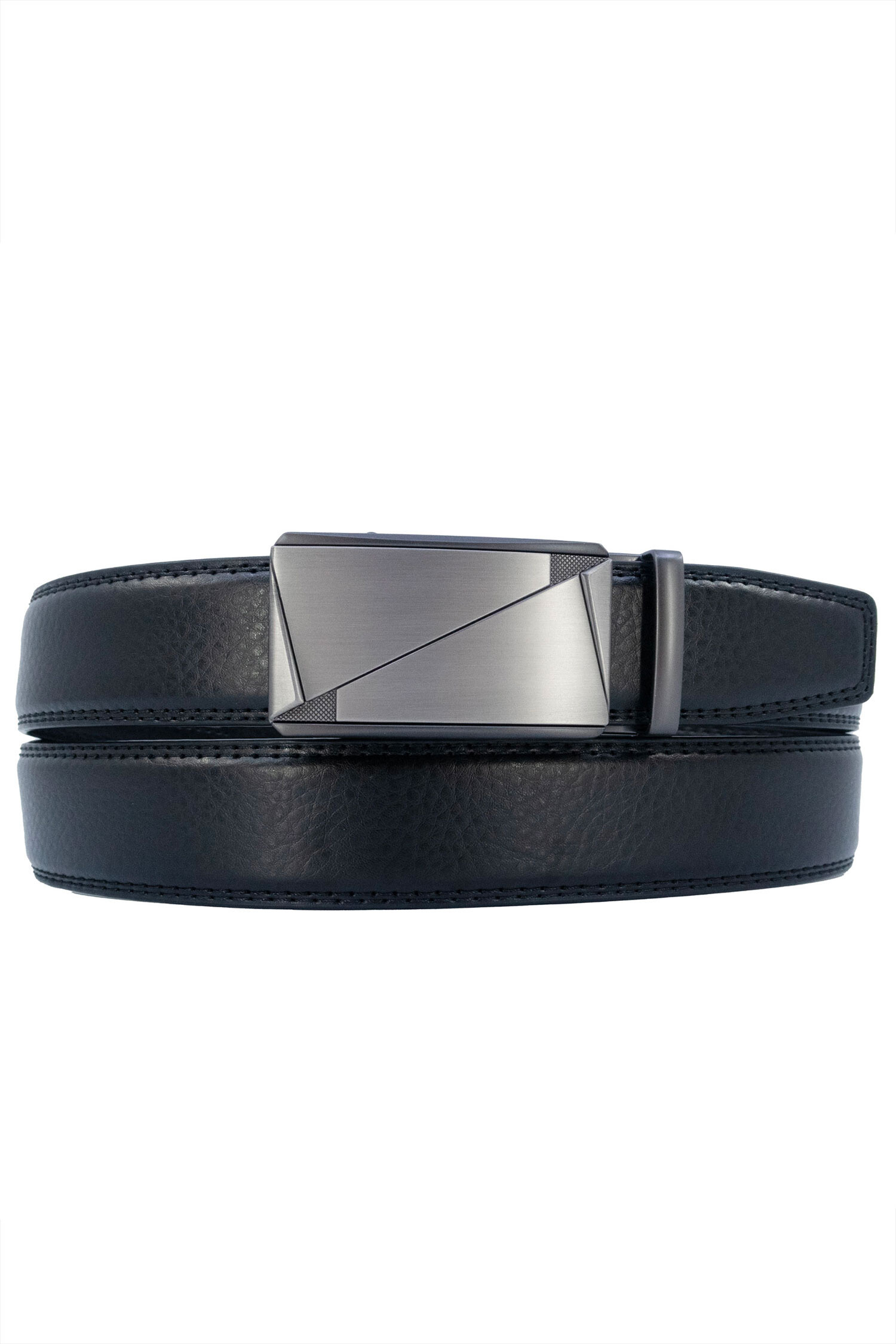 Grossiste JCL - Ceinture automatique sans trous croute de cuir de vachette ajustable 35mm