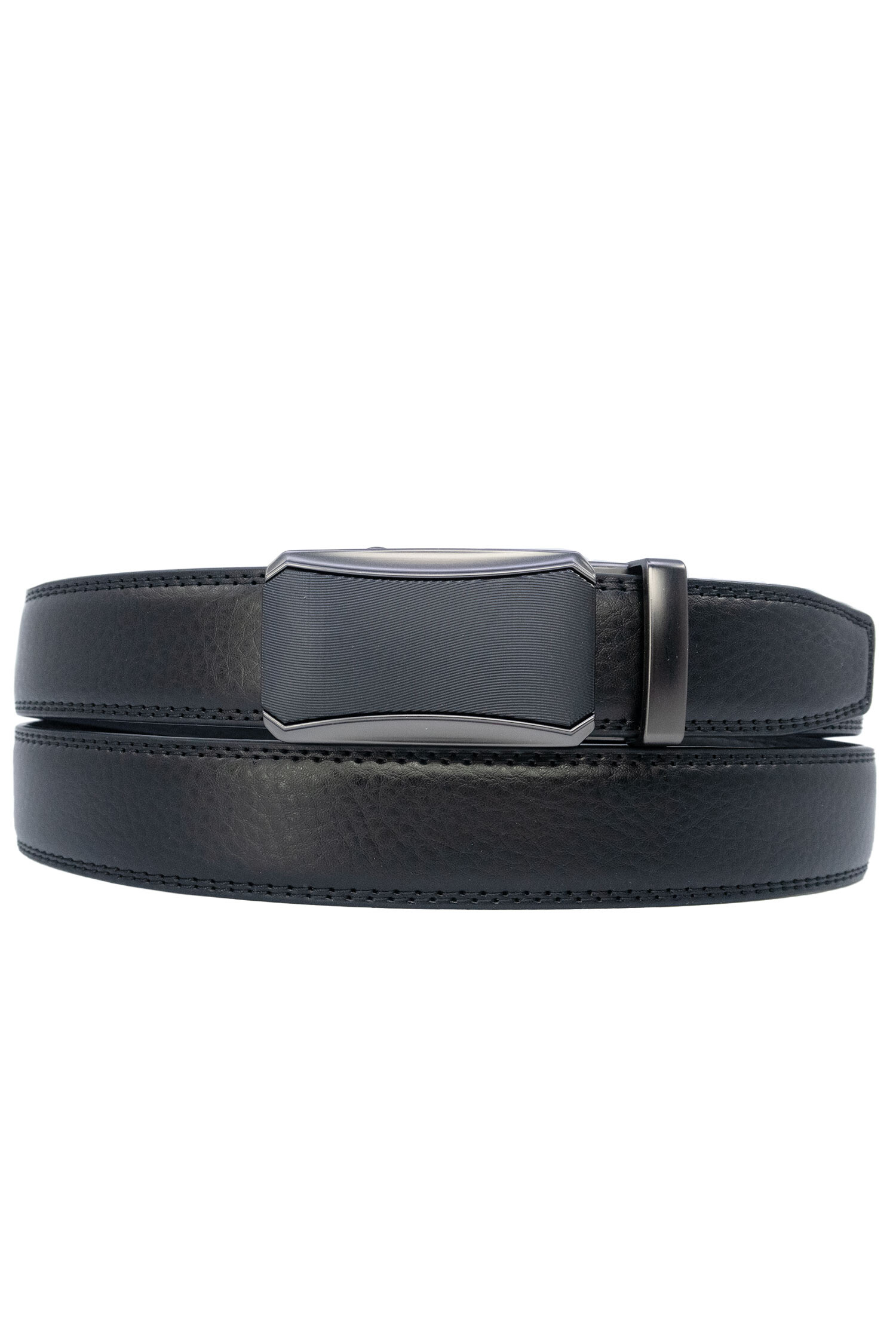 Grossiste JCL - Ceinture automatique sans trous croute de cuir de vachette ajustable 30mm