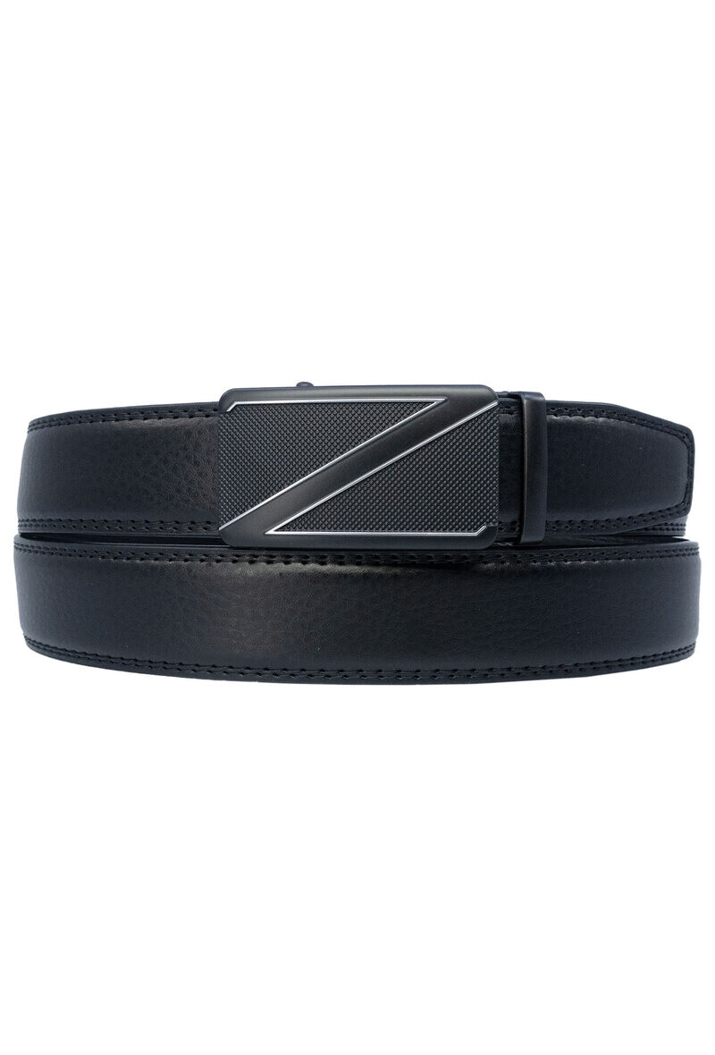 Grossiste JCL - Ceinture automatique sans trous croute de cuir de vachette ajustable 35mm
