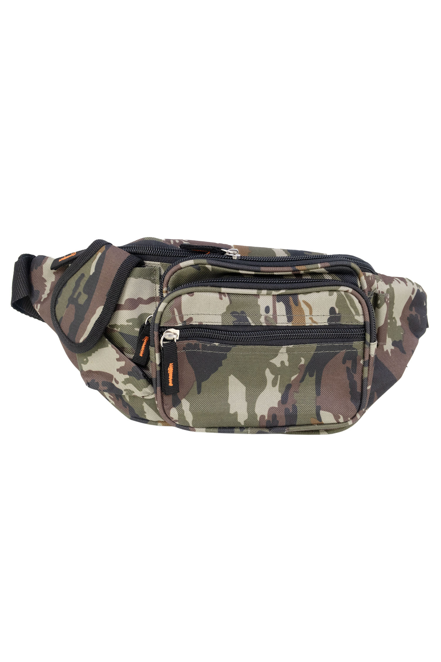 Grossiste JCL - Sac banane en polyester motif camouflage