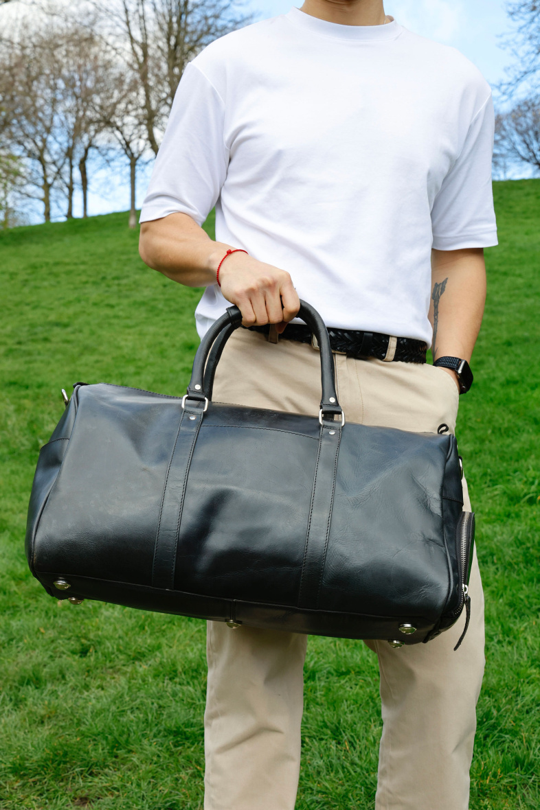 Mayorista JCL - Bolsa de viaje 100% auténtica piel de búfalo.