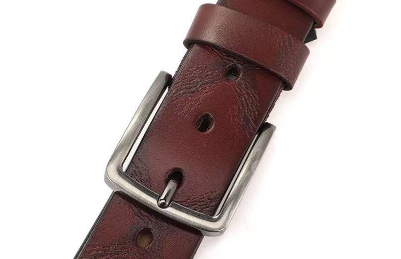 Mayorista JERRY.AMY - Cinturón de cuero genuino para hombre, ancho de 4 cm