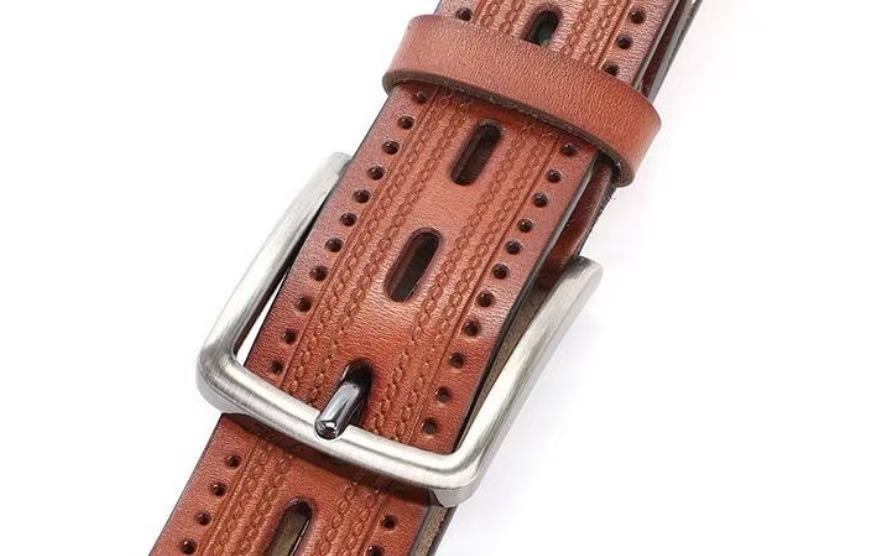 Mayorista JERRY.AMY - Cinturón para hombre con hebilla de zinc, ancho 4 cm Mayorista JERRY.AMY - Cinturón para hombre con hebilla de zinc, ancho 4 cm